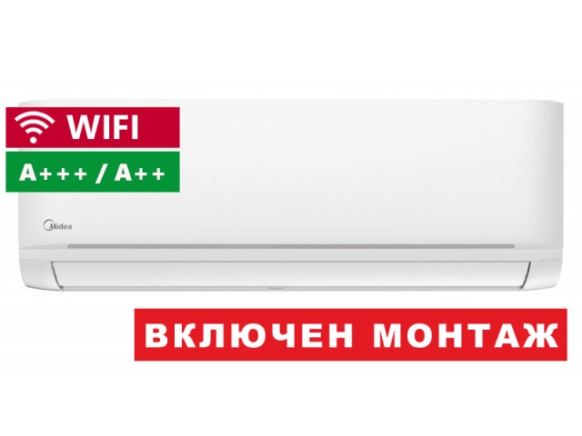 Kлиматик MIDEA XTREME Heat Nordic AGN-12N8D1-IH / X2AGN-12N8D6-OH  A+++, WIFI